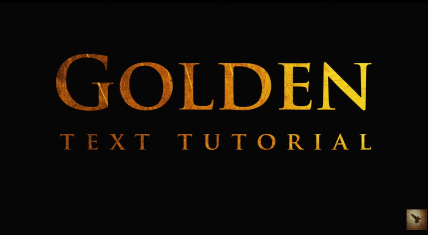 Golden Text Effect Tutorial